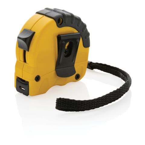 Mètre ruban 3M/16 mm en plastique recyclé RCS jaune-noir | sans marquage | non disponible | non disponible