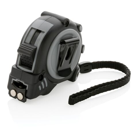 Mètre ruban Grip 3M/16mm en plastique recyclé RCS gris-noir | sans marquage | non disponible | non disponible