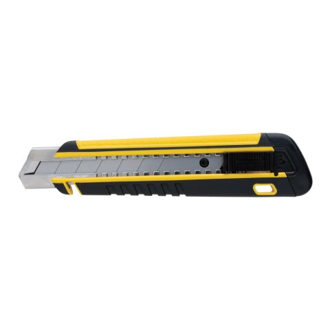 Cutter robuste et rechargeable en plastique RCS jaune | sans marquage | non disponible | non disponible