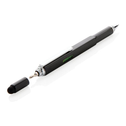 Stylo outil 5 en 1 noir | sans marquage | non disponible | non disponible | non disponible