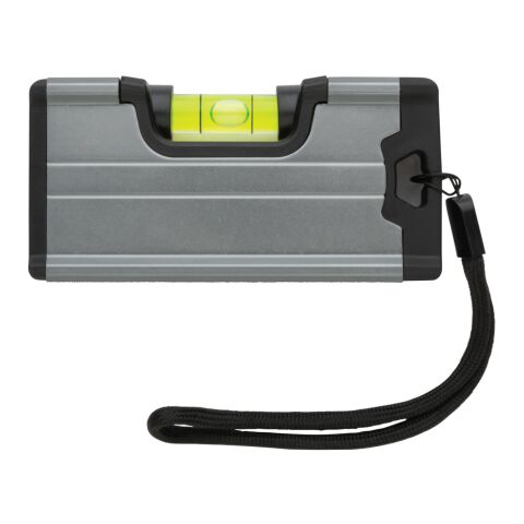 Règle de poche avec niveau et aimant gris | sans marquage | non disponible | non disponible