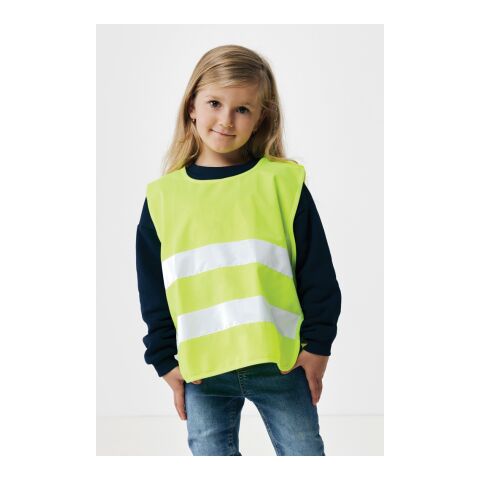 Gilet haute visibilité de signalisation en rPET GRS 3-6 ans jaune | sans marquage | non disponible | non disponible