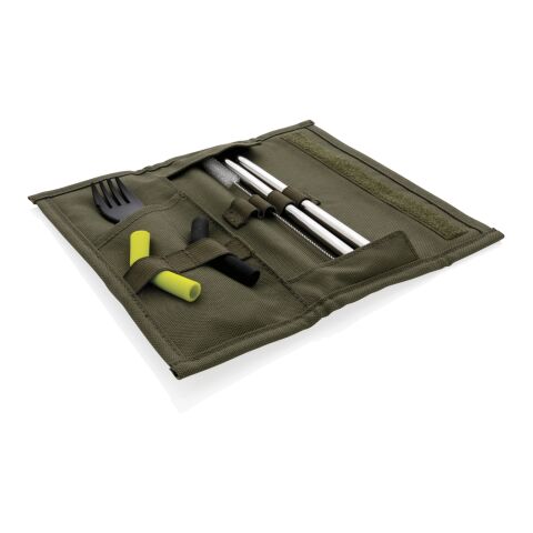 Set pailles 2 pcs et couverts Tierra vert | sans marquage | non disponible | non disponible