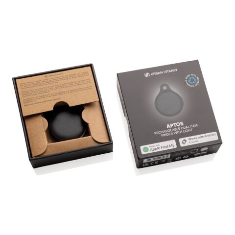 Localisateur rechargeable avec lampe Urban Vitamin Aptos noir
