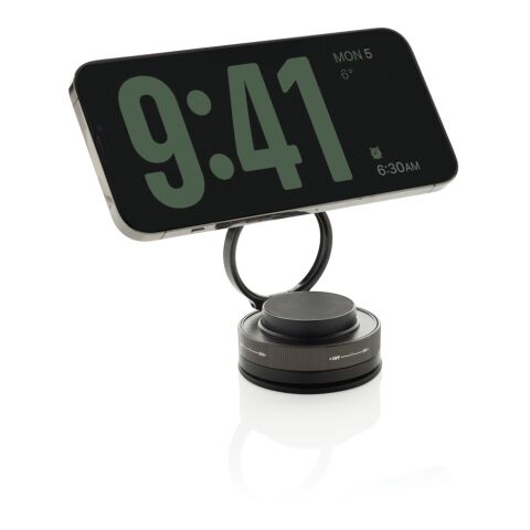 Support universel de téléphone 360 en plastique RCS Terra noir-gris | sans marquage | non disponible | non disponible