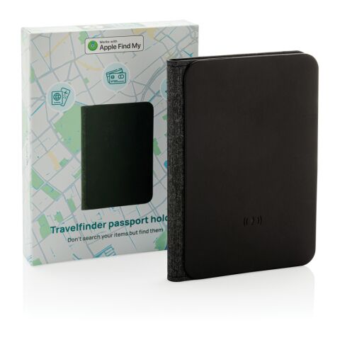 Porte-passeport en RCS avec géolocalisation Trackmate noir | sans marquage | non disponible | non disponible