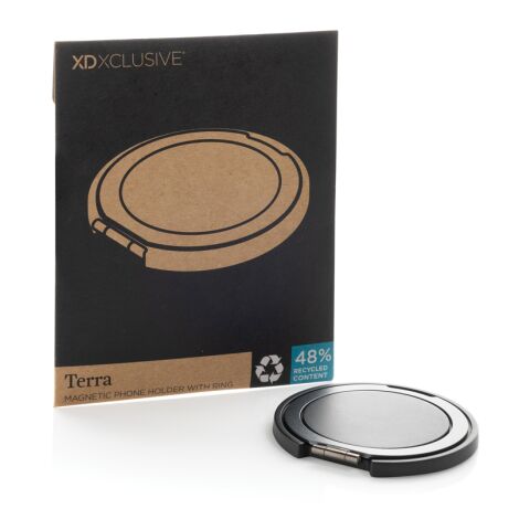 Porte téléphone avec aimant en plastique RCS Terra gris | sans marquage | non disponible | non disponible