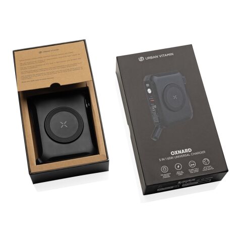 Chargeur 65W universel 5 en 1 Urban Vitamin Oxnard noir | sans marquage | non disponible | non disponible