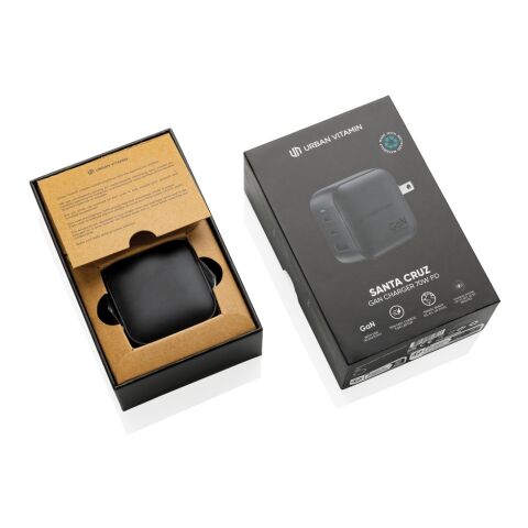 Chargeur 70W GaN en plastique RCS Urban Vitamin Santa Cruz noir | sans marquage | non disponible | non disponible