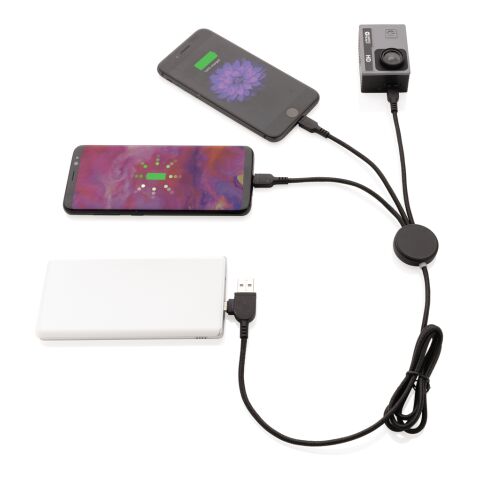 Câble 6 en 1 lumineux noir | sans marquage | non disponible | non disponible