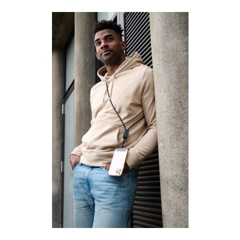 Cordon téléphone avec chargeur en rRET RCS Terra gris-noir | sans marquage | non disponible | non disponible