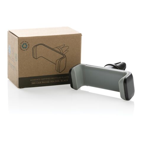 Support voiture en plastique recyclé RCS, Acar noir | sans marquage | non disponible | non disponible
