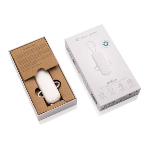 Câble 100W porte-clés 4-en-1 Urban Vitamin Dublin blanc