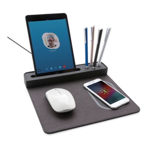 Tapis de souris Air avec chargeur à induction 5W noir | sans marquage | non disponible | non disponible