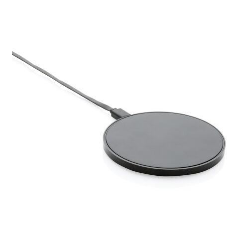 Chargeur induction 10W en plastique recyclé RCS noir | sans marquage | non disponible | non disponible