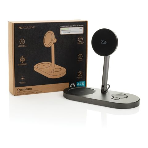 Chargeur magnétique 25W pour bureau Quantum RCS gris-noir | sans marquage | non disponible | non disponible