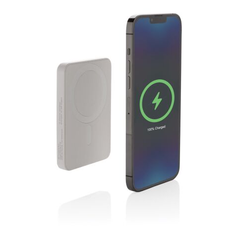 Powerbank magnétique 5000mAh en plastique RCS Magnetix blanc | sans marquage | non disponible | non disponible