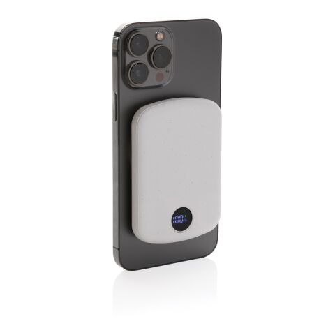 Powerbank magnétique 5000mAh en plastique RCS MagBoost blanc | sans marquage | non disponible | non disponible