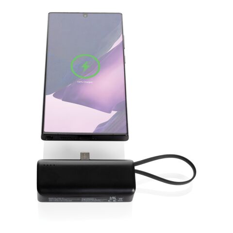 Powerbank 3000mAh en plastique RCS connexion USB C Powerlink noir | sans marquage | non disponible | non disponible