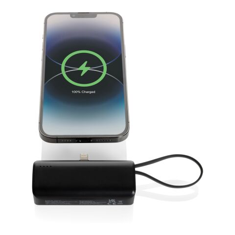 Powerbank 3000mAh en plastique RCS connexion iOS Powerlink noir | sans marquage | non disponible | non disponible