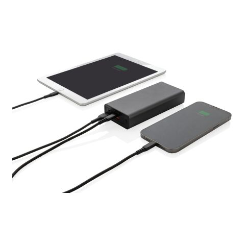 Powerbank 20.000 mAh et 20W en aluminium recyclé RCS Terra gris | sans marquage | non disponible | non disponible