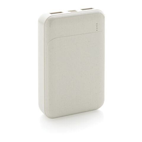 Batterie de secours 10.000 mAh en plastique recyclé RCS blanc | sans marquage | non disponible | non disponible