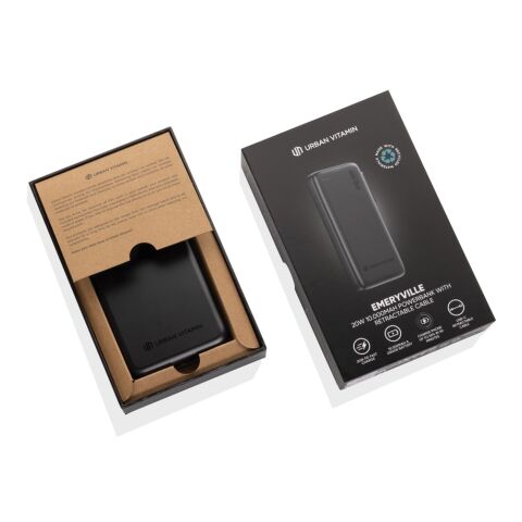 Powerbank 10.000mAh/20W Urban Vitamin Emeryville noir | sans marquage | non disponible | non disponible