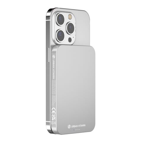 Powerbank 5000mAh en plastique/alu RCS UrbanVitamin Richmond argent | sans marquage | non disponible | non disponible