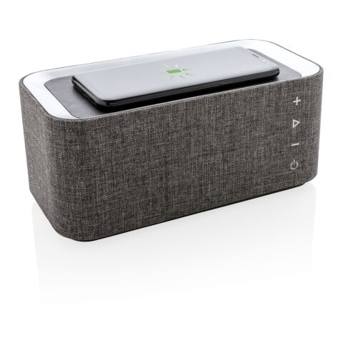 Enceinte avec chargeur à induction Vogue gris-noir | sans marquage | non disponible | non disponible