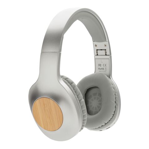 Casque audio en bambou Dakota gris-gris | sans marquage | non disponible | non disponible