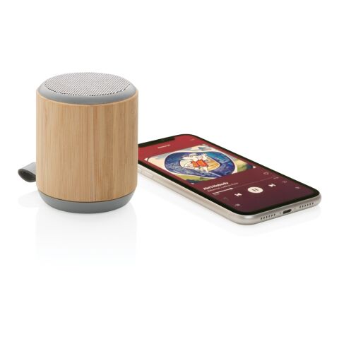 Enceinte sans fil 3W en bambou et tissu marron | sans marquage | non disponible | non disponible