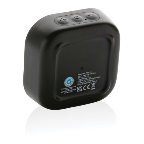 Enceinte 3W en plastique recyclé RCS Soundbox noir | sans marquage | non disponible | non disponible