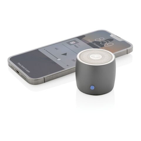 Enceinte 3W aluminium recyclé RCS Swiss peak gris | sans marquage | non disponible | non disponible