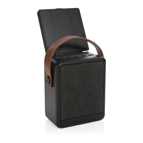 Enceinte 12W solaire en plastique recyclé RCS Skywave noir | sans marquage | non disponible | non disponible