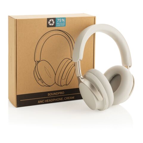 Casque ANC en plastique recyclé RCS Soundpro blanc | sans marquage | non disponible | non disponible