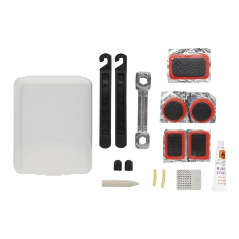 Kit de réparation vélo compact blanc-noir | sans marquage | non disponible | non disponible