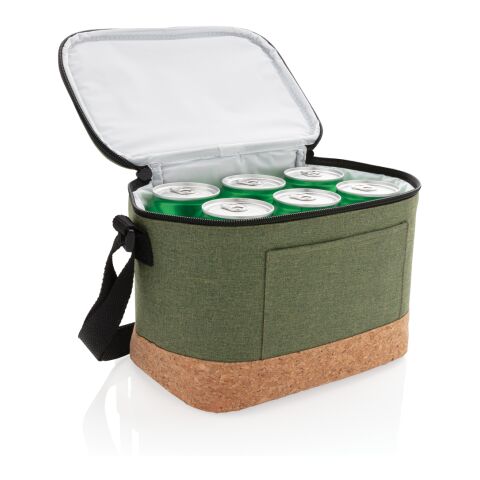 Sac isotherme double ton avec finition liège vert | sans marquage | non disponible | non disponible | non disponible