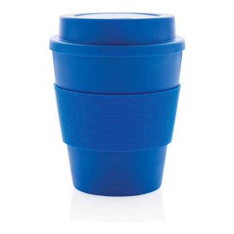 Mug en PP recyclable avec couvercle à vis 350ml bleu | sans marquage | non disponible | non disponible