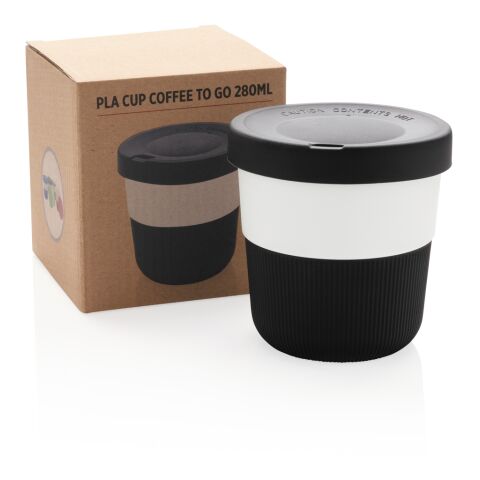 Tasse Coffee To Go 280ml en PLA noir | sans marquage | non disponible | non disponible