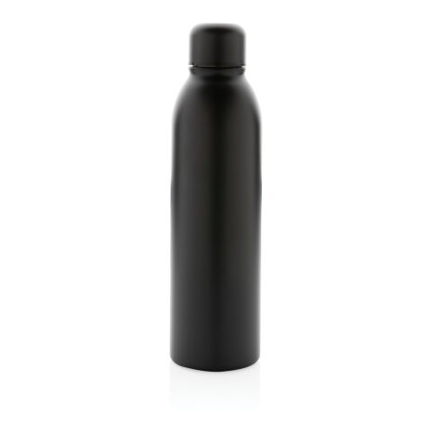 Bouteille isotherme en acier inoxydable recyclé RCS noir | sans marquage | non disponible | non disponible