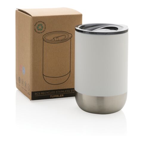 Mug en acier inoxydable recyclé RCS Blanc | sans marquage | non disponible | non disponible