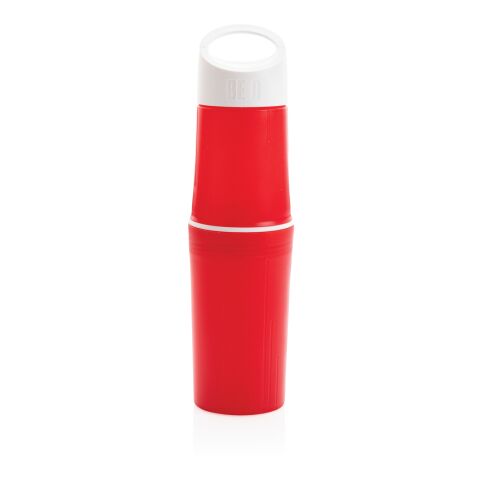 Bouteille biologique produite en Europe double ouverture - 500 ml rouge | sans marquage | non disponible | non disponible
