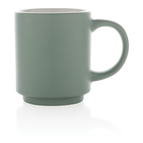 Mug en céramique empilable vert | sans marquage | non disponible | non disponible