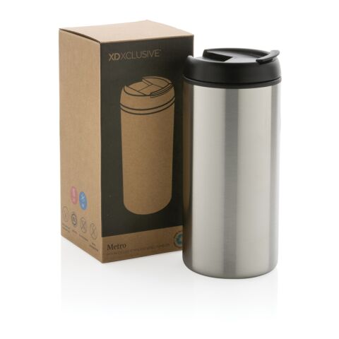 Mug Metro en acier inoxydable recyclé RCS argent | sans marquage | non disponible | non disponible