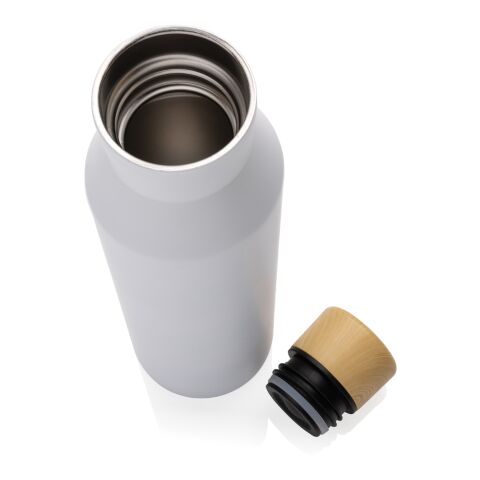 Bouteille iso en acier inoxydable recyclé certifiée RCS Gaia blanc | sans marquage | non disponible | non disponible