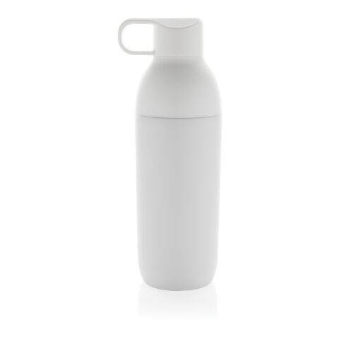 Bouteille iso 540ml en acier inoxydable recyclé Flow RCS blanc | sans marquage | non disponible | non disponible
