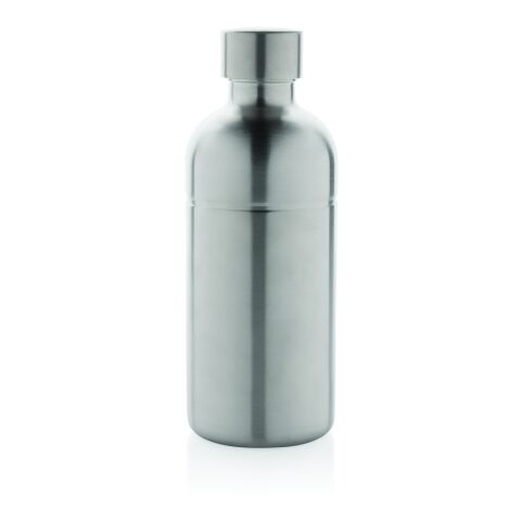 Bouteille pour boisson gazeuse en acier recyclé RCS argent | sans marquage | non disponible | non disponible
