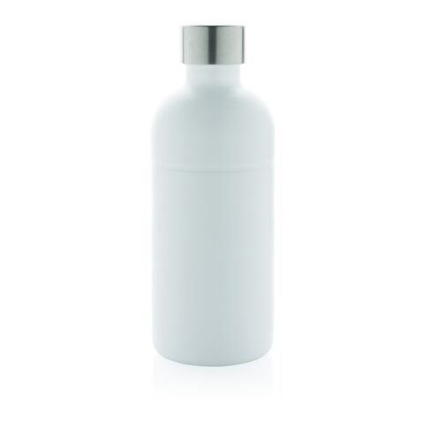 Bouteille pour boisson gazeuse en acier recyclé RCS blanc | sans marquage | non disponible | non disponible