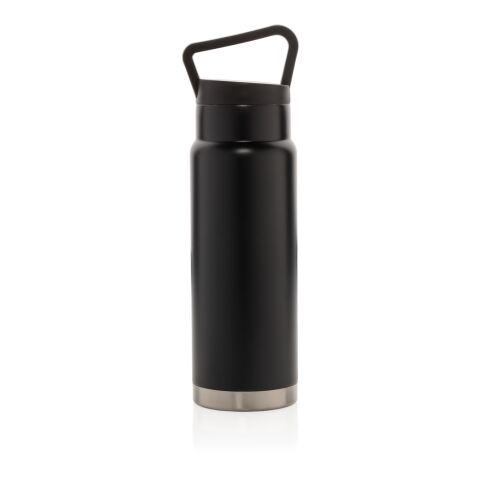 Bouteille isotherme étanche avec poignée noir | sans marquage | non disponible | non disponible