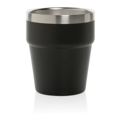 Tasse à café 300ml à double paroi en acier RCS Clark noir | sans marquage | non disponible | non disponible